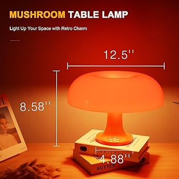 Amazon.co.jp : Czgor オレンジマッシュルームランプ、4000mAh